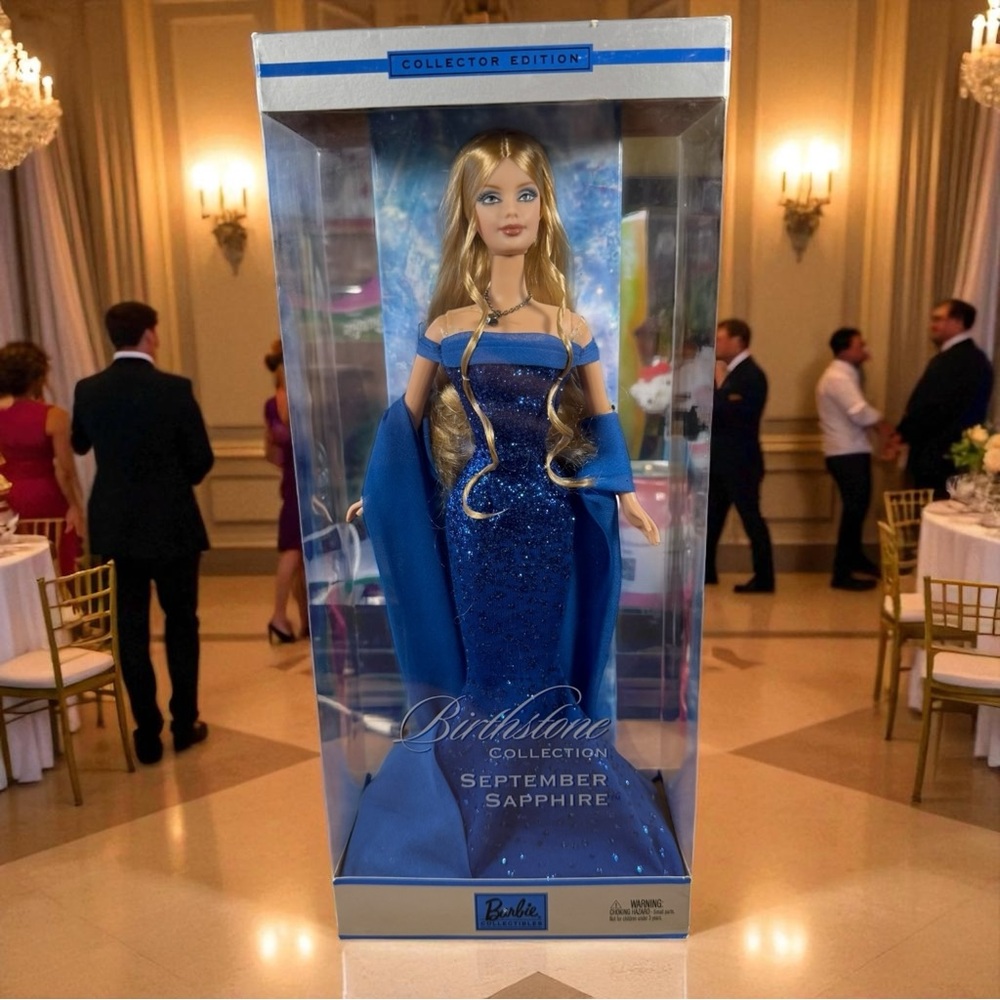 2002 September Sapphire Barbie doll, part of the Birthstone Collection.